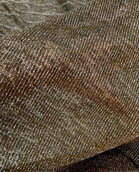 Трикотаж тонкая вязка серебро шоколад