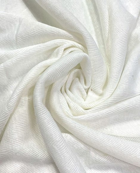 Трикотаж рубчик меланж молоко